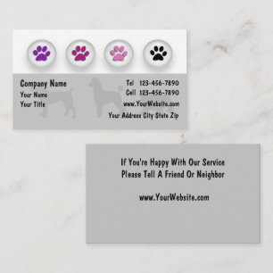 Tarjetas de visita Dog Grooming
