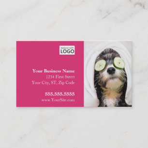 Tarjetas de visita Dog Grooming - Diseño Spa