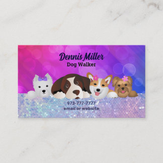 Tarjetas de visita Dog Walker