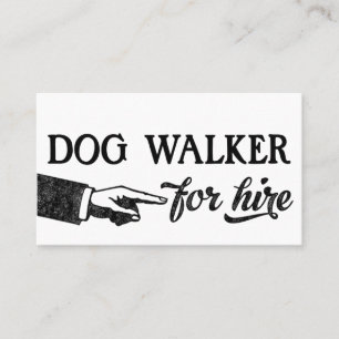 Tarjetas de visita Dog Walker - Guay Vintage