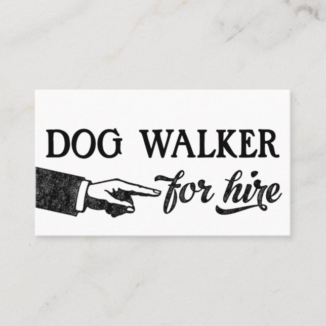 Tarjetas de visita Dog Walker - Guay Vintage (Anverso)