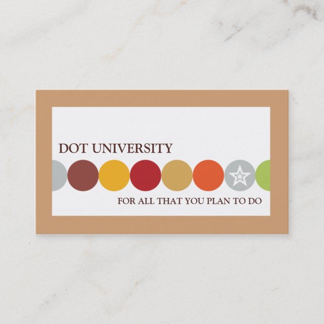 Tarjetas de visita Dot U (Anverso)
