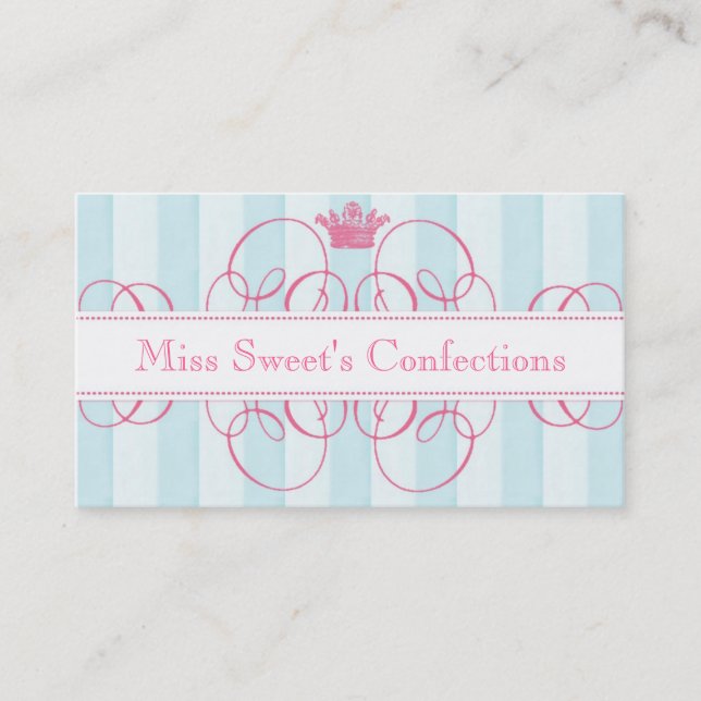 Tarjetas de visita dulces de la tienda de la (Anverso)