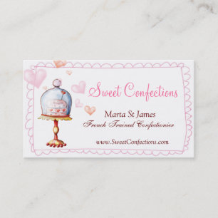 Tarjetas de visita dulces de los dulces