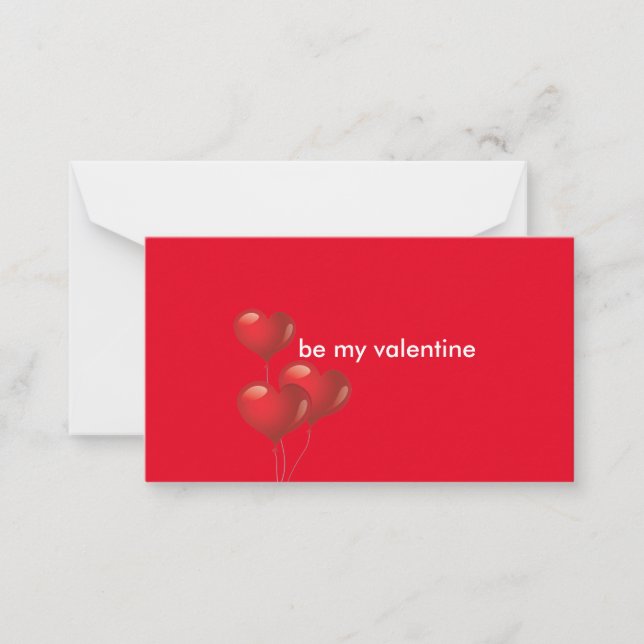 Tarjetas de visita el día de San Valentín (Anverso)