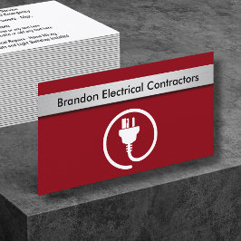 Tarjetas de visita eléctricas del contratista