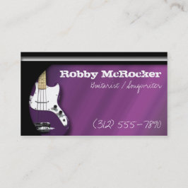 Tarjetas de visita eléctricas púrpuras del