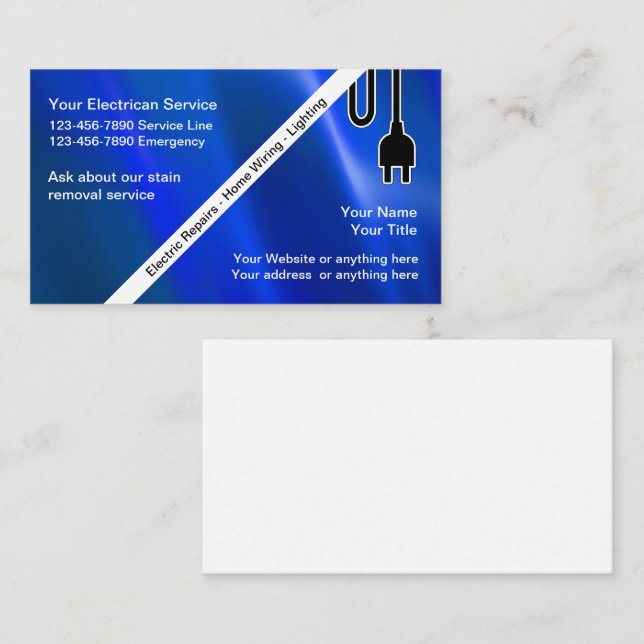 Tarjetas de visita electrónica (Anverso / Reverso)