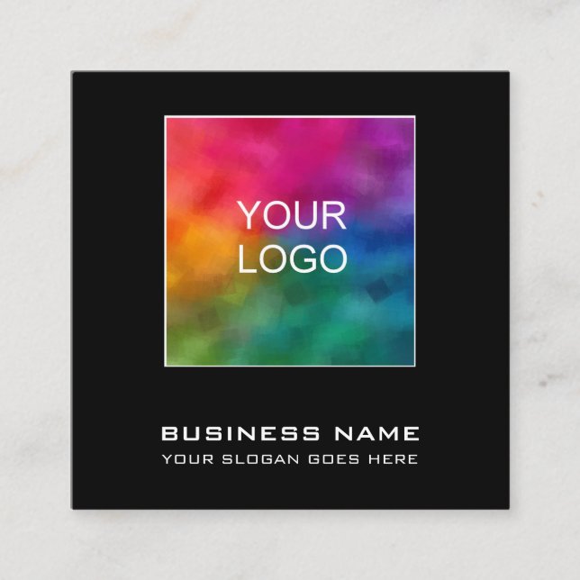 Tarjetas de visita elegante y moderno logotipo de  (Anverso)
