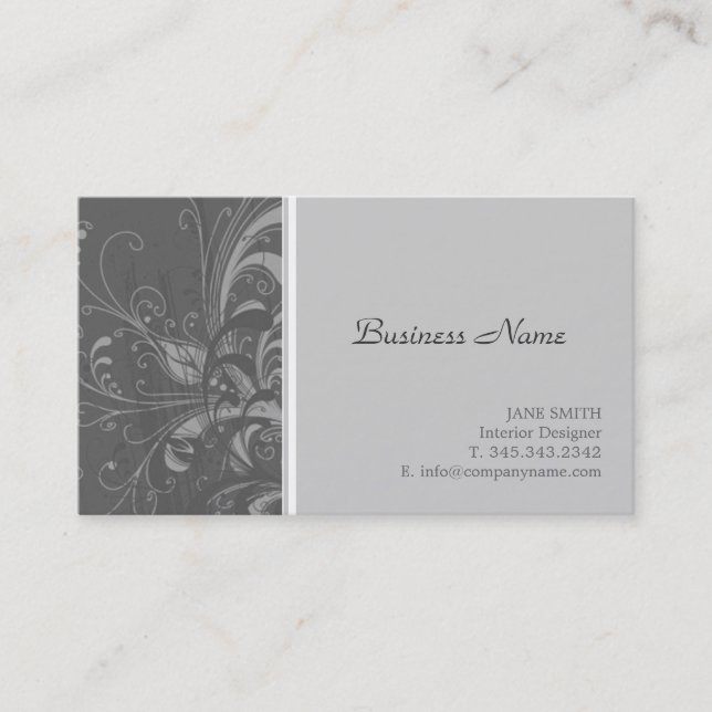 Tarjetas de visita elegantes (Anverso)
