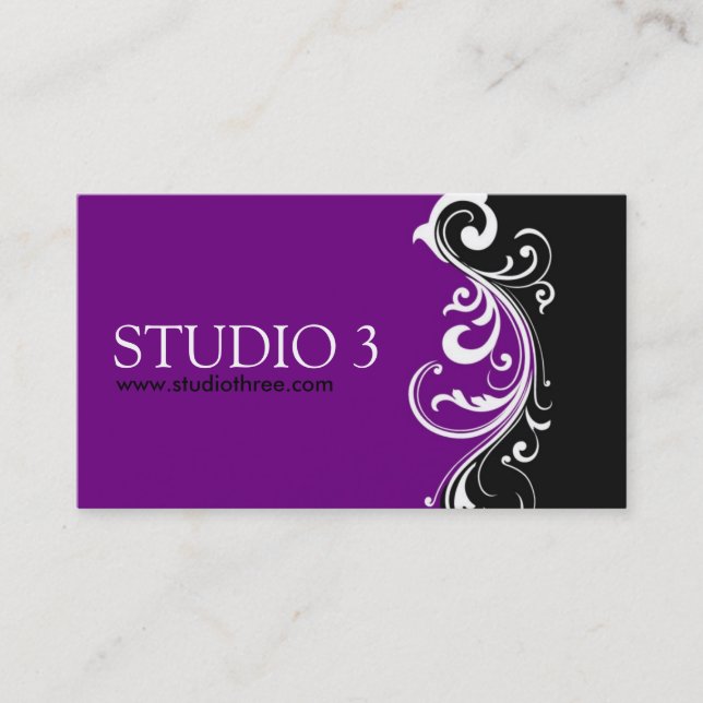Tarjetas de visita elegantes (Anverso)