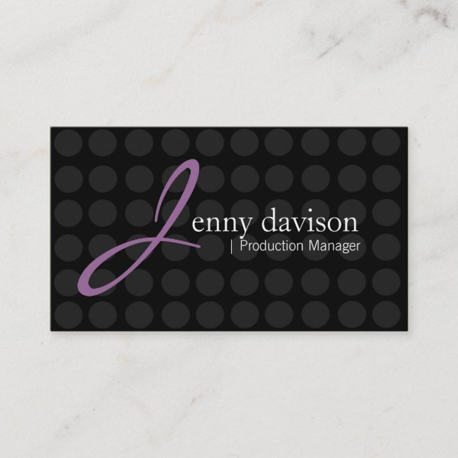Tarjetas de visita elegantes (Anverso)