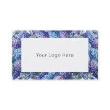 Tarjetas de visita elegantes Blue and Purple Hydra