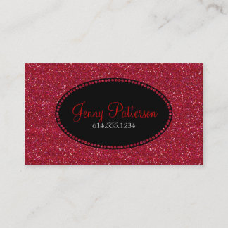 Tarjetas de visita elegantes bonitas del purpurina