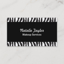 Tarjetas de visita elegantes de artista de maquill