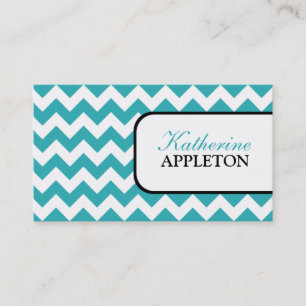 Tarjetas de visita elegantes de Chevron de la