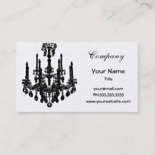 Tarjetas de visita elegantes de la lámpara