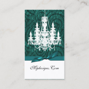 tarjetas de visita elegantes de la lámpara verde