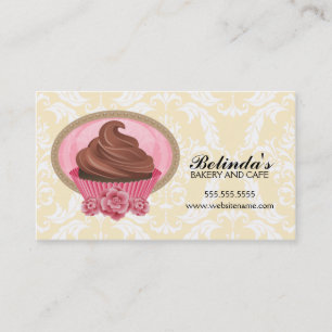 Tarjetas de visita elegantes de la panadería de l