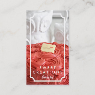 Tarjetas de visita elegantes de la panadería de la