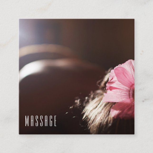 Tarjetas de visita elegantes de la terapia del (Anverso)