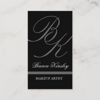 Tarjetas de visita elegantes de los monogramas