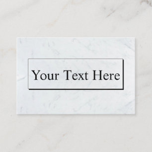 Tarjetas de visita elegantes de mármol blancas