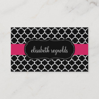Tarjetas de visita elegantes de Quatrefoil