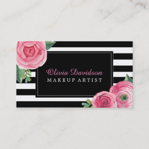 Tarjetas de visita elegantes del artista de