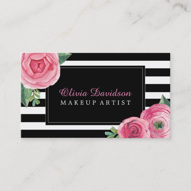 Tarjetas de visita elegantes del artista de (Anverso)