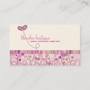 Tarjetas de visita elegantes del boutique