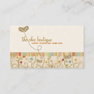Tarjetas de visita elegantes del boutique