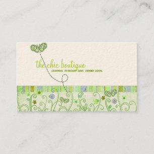 Tarjetas de visita elegantes del boutique