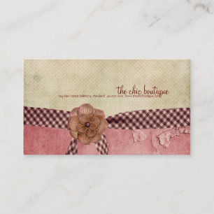 Tarjetas de visita elegantes del boutique