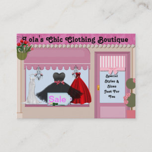 Tarjetas de visita elegantes del boutique