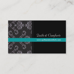 Tarjetas de visita elegantes del damasco