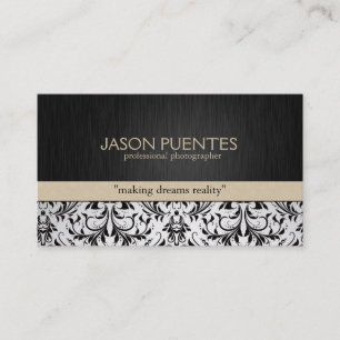 Tarjetas de visita elegantes del damasco del