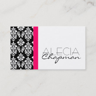 Tarjetas de visita elegantes del damasco del