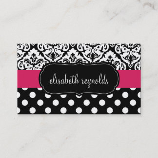 Tarjetas de visita elegantes del damasco y de los