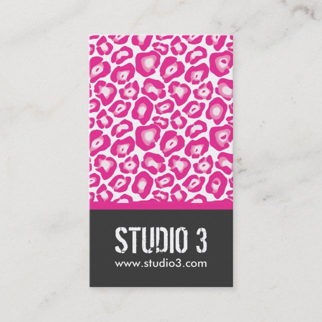 Tarjetas de visita elegantes del estampado (Anverso)
