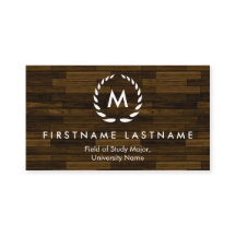 Tarjetas de visita elegantes del estudiante