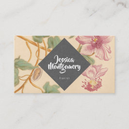 Tarjetas de visita elegantes del florista del