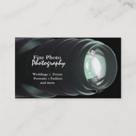 Tarjetas de visita elegantes del fotógrafo del
