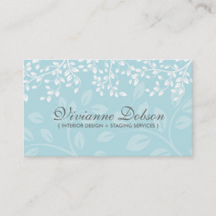 Tarjetas de visita elegantes del interiorista