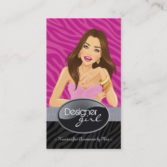 Tarjetas de visita elegantes del joyero (Anverso)