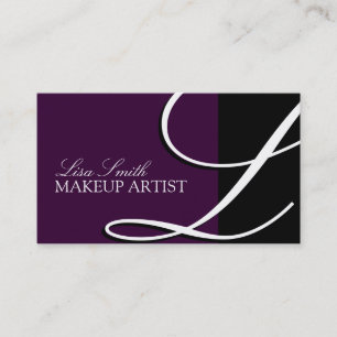 Tarjetas de visita elegantes del monograma