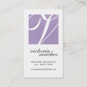 Tarjetas de visita elegantes del monograma