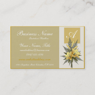 Tarjetas de visita elegantes del monograma de las