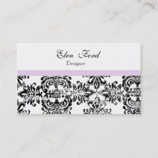 Tarjetas de visita elegantes del negro y del rosa