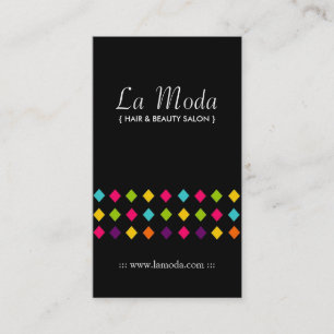 Tarjetas de visita elegantes del salón